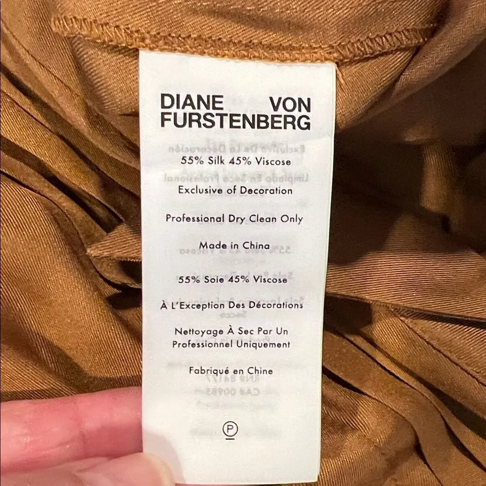 Diane Von Furstenberg Bara Silk Pintuck Button Front Romper
